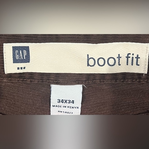 GAP boot-fit corduroy frayed jeans - Picture 3 of 3